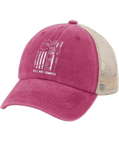 We The People Will Not Comply Hats Gifts for Women Hats for Women Men AllBlack Dad Hats Birthday Hats Pink $12.64 Bucket Hats