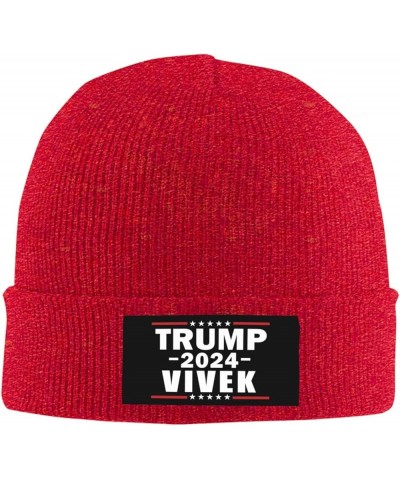 Trump Vivek Ramaswamy for President 2024 Beanie Hat Men Knit Hat Women Slouchy Skull Cap Sleep Caps Hedging Hat Black Red $10...