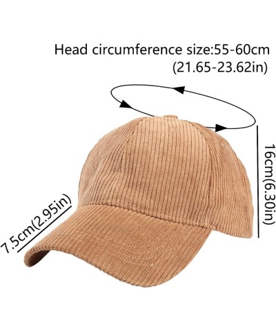 Personalized Baseball Cap Male Female Neutral Summer Solid Baseball Caps Corduroy Hat Visors Wine $7.54 Baseball Caps