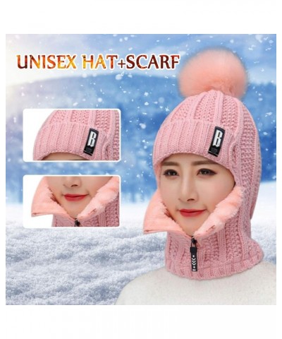 Print Cap Turban Hat Unisex Wrap Hat Ruffle Collar Head Scarf Baseball Caps Municipal Waste Hat B-pink $10.06 Skullies & Beanies