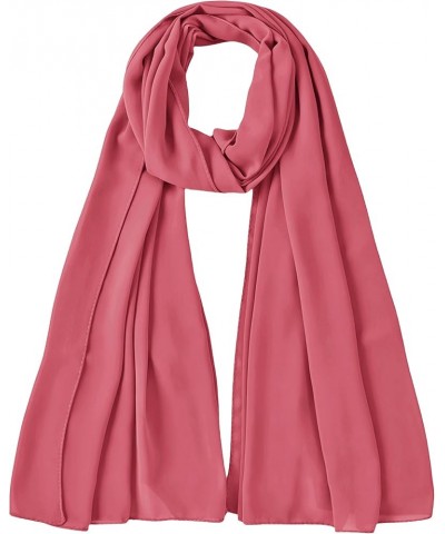 Premium Chiffon Hijab Head Scarf Shawl Wrap for Muslim Women Lightweight Coral $7.64 Scarves