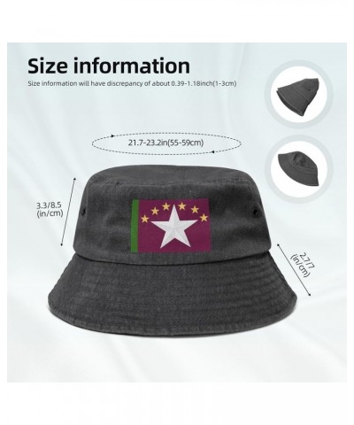 Flag of Traverse City Bucket Hat for Women Men Summer Travel Sun Hat Outdoor Cap Funny Bucket Hats Black $13.73 Bucket Hats