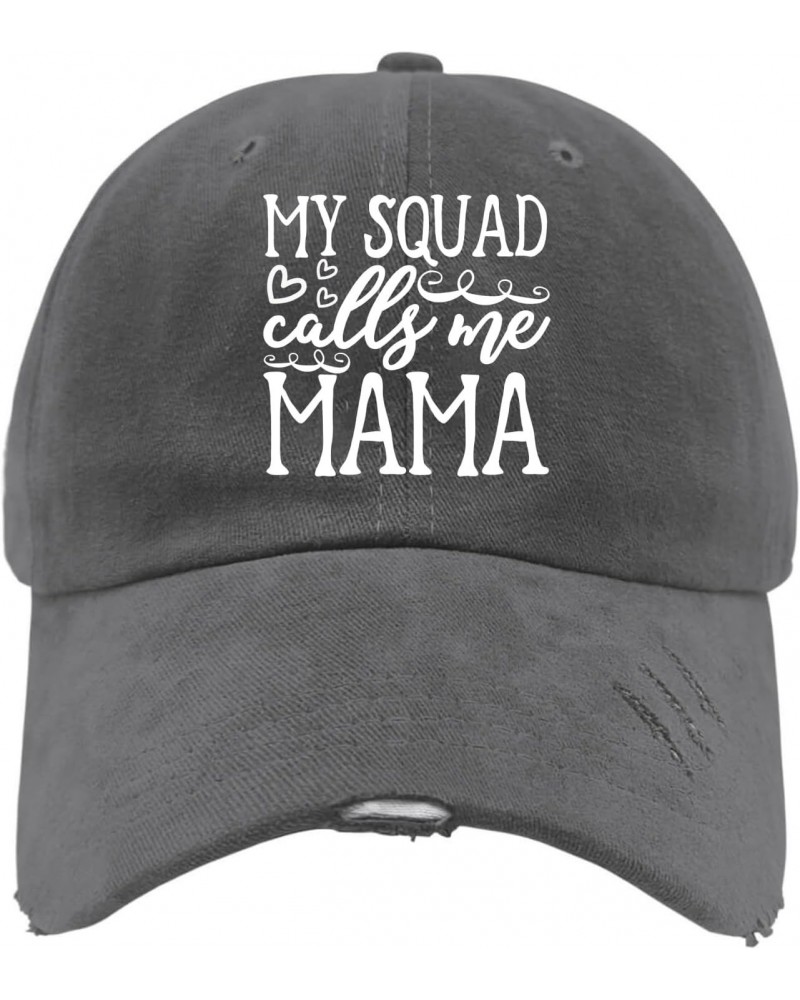 My Squad Calls Me Mama Baseball Cap USA Cowboy Hat Dark Grey Trucker Hat Men Gifts for Daughter Beach Cap $10.82 Cowboy Hats