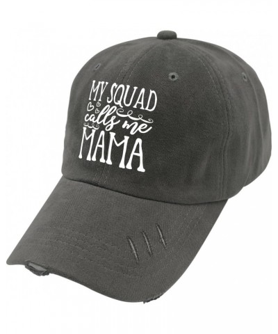 My Squad Calls Me Mama Baseball Cap USA Cowboy Hat Dark Grey Trucker Hat Men Gifts for Daughter Beach Cap $10.82 Cowboy Hats