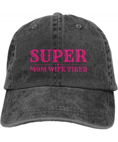 Supers-Moms Super-Wife Supers-Tired Hat Mother's Day Birthday Mom Mama from Daughter Son 2024 Trucker Hat Baseball Cap Black ...