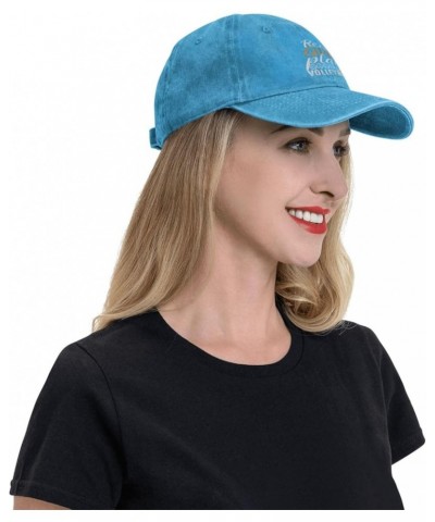 Real Girls Play Volleyball Vintage Baseball Cap Women Men Trucker Caps Golf Dad Hats Blue $10.25 Cowboy Hats