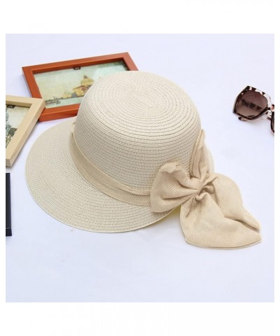 Womens Fedora Beach Sun Hat, Packable Wide Brim Panama Hat for Women Gifts UPF50+ Summer Hat Birthday (Navy, One Size) White ...