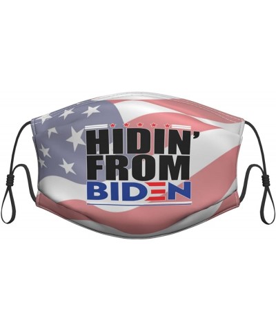 Face Mask Hiding from Biden Dust Mask Breathable Adjustable Reusable Windproof Cover Black $8.30 Balaclavas