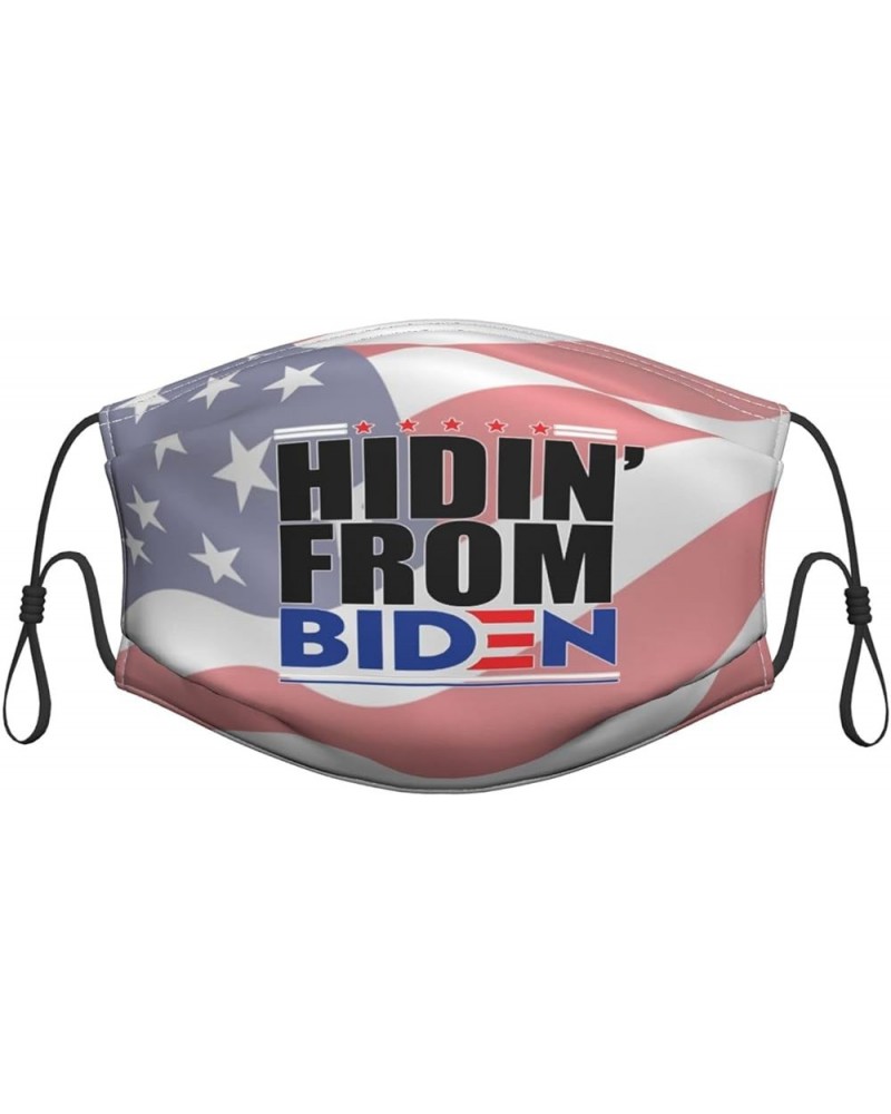 Face Mask Hiding from Biden Dust Mask Breathable Adjustable Reusable Windproof Cover Black $8.30 Balaclavas