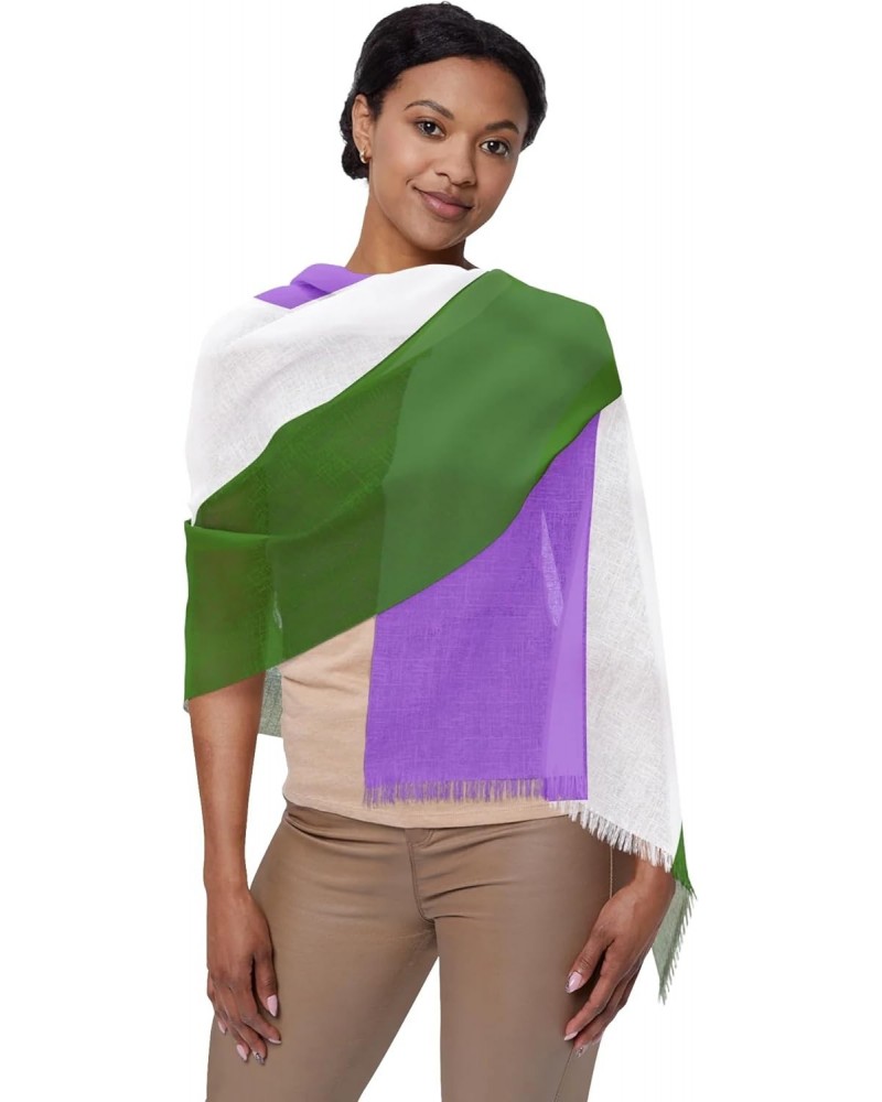 Genderqueer Flag Light Scarf 27" × 73'' $24.50 Scarves