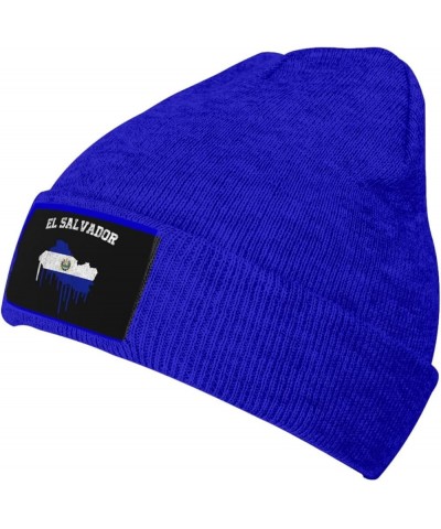 Beanie,El Salvador Flag Salvadoreño Gifts Beanie Hat Women Warm Hats Men Knit Hat Slouchy Skull Cap Knitted Hat Black Blue $1...