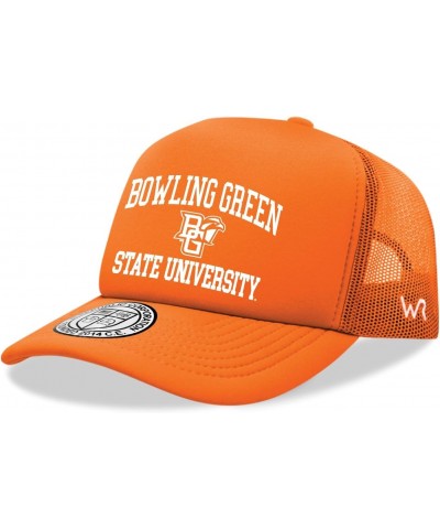 Bowling Green State University Falcons BGSU Trucker Mesh Snapback Seal Hat, Orange $16.38 Baseball Caps