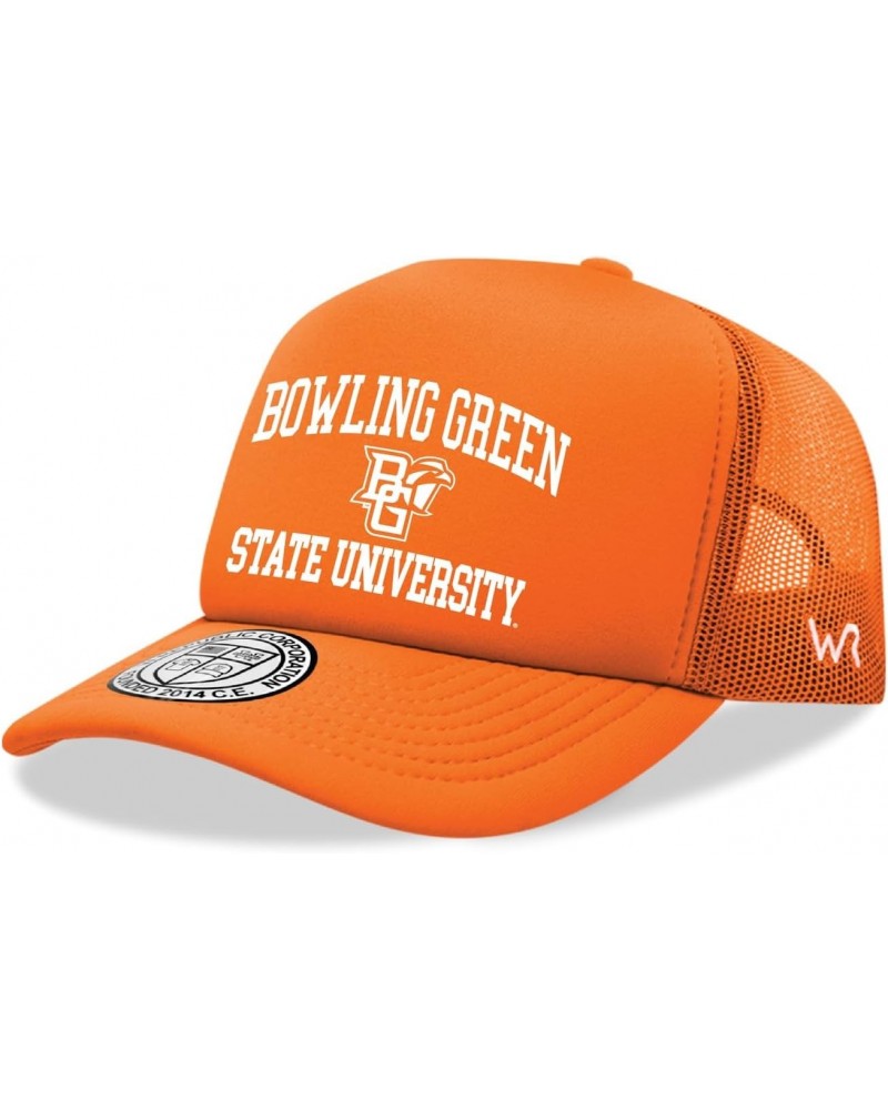 Bowling Green State University Falcons BGSU Trucker Mesh Snapback Seal Hat, Orange $16.38 Baseball Caps