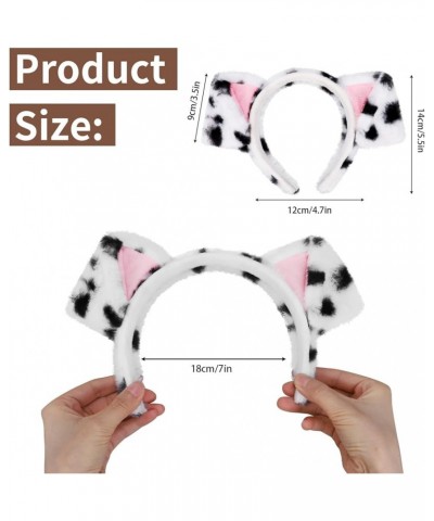 Plush Animal Ears and Horns Headband, Cosplay Costume Accessories for Halloween Christmas Festival Theme Party Dalmatian $7.9...