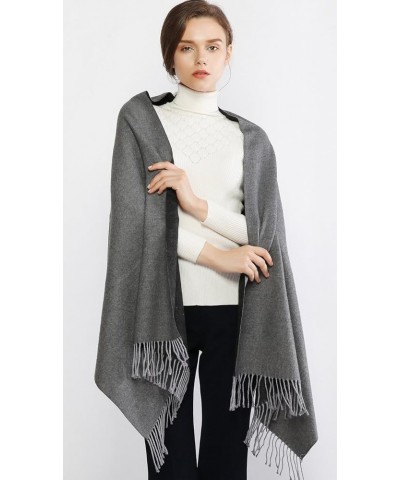 Pashmina Shawls and Wraps for Evening Dresses Scarfs for Women Fall Winter Travel Blanket Scarf Large Warm Scarves Gray and B...