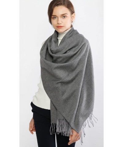 Pashmina Shawls and Wraps for Evening Dresses Scarfs for Women Fall Winter Travel Blanket Scarf Large Warm Scarves Gray and B...