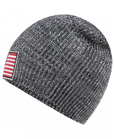 Unisex Autumn Winter America National Flag Elastic Knitted Hat Outdoor Beanie $10.03 Skullies & Beanies