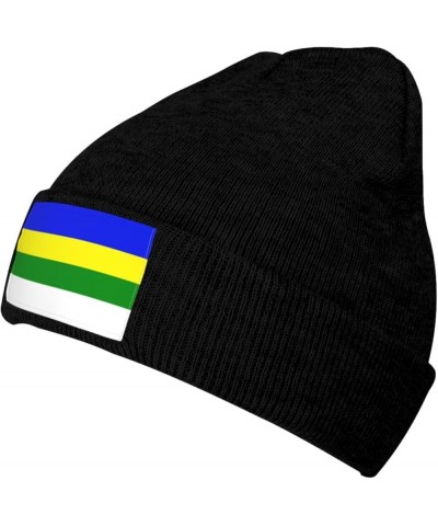 Bandera Del Barrio Llanos Costa, Cabo Rojo Beanie Hat for Men Women Soft Cozy Skull Cap Winter Warm Knit Hats Black $12.74 Sk...