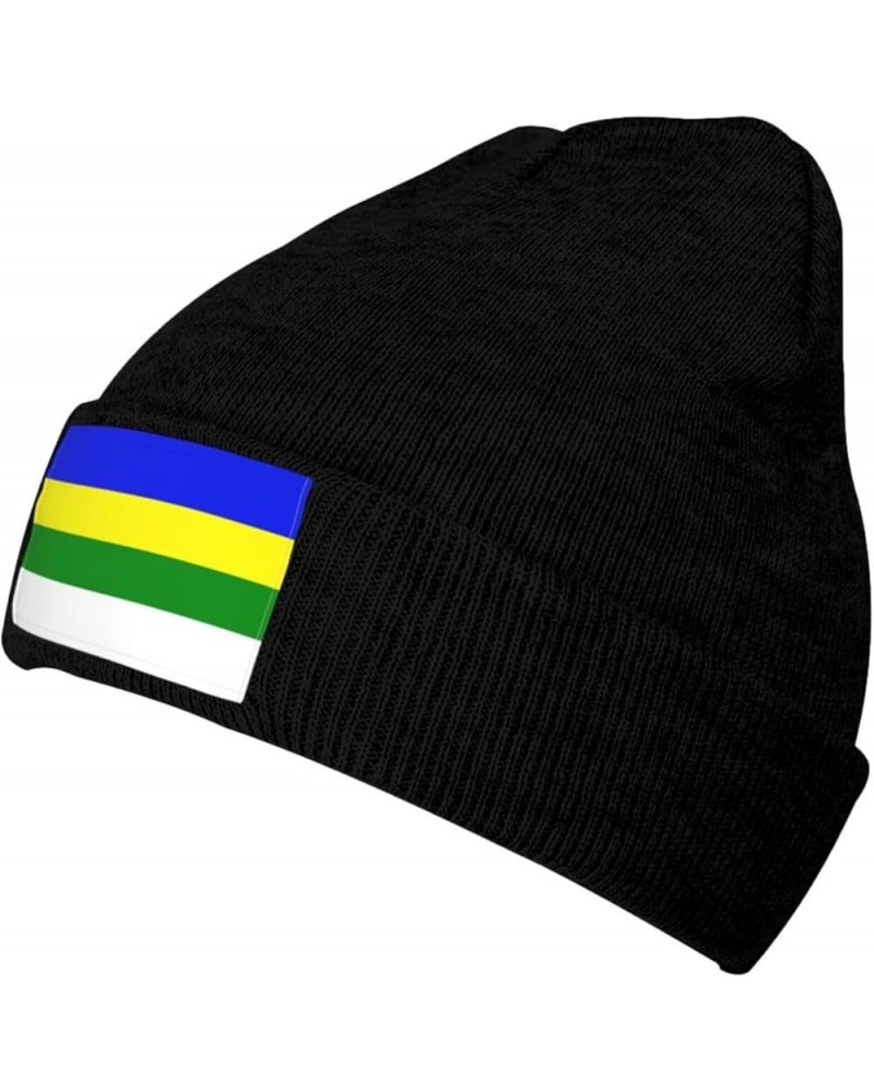 Bandera Del Barrio Llanos Costa, Cabo Rojo Beanie Hat for Men Women Soft Cozy Skull Cap Winter Warm Knit Hats Black $12.74 Sk...