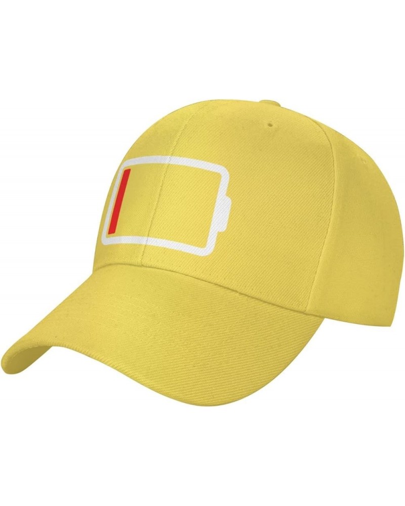 Men and Women Baseball Hats Low Social Battery Vintage Dad Hat Adjustable Casquette Cap Yellow $9.71 Baseball Caps