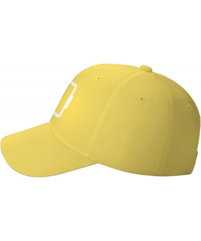 Men and Women Baseball Hats Low Social Battery Vintage Dad Hat Adjustable Casquette Cap Yellow $9.71 Baseball Caps