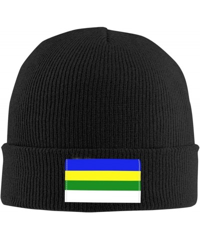 Bandera Del Barrio Llanos Costa, Cabo Rojo Beanie Hat for Men Women Soft Cozy Skull Cap Winter Warm Knit Hats Black $12.74 Sk...