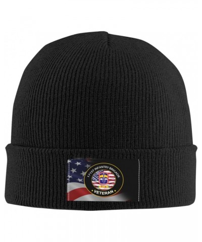 US Army 171st Infantry Brigade Vietnam Service Combat Veteran Unisex Four Seasons Knitted Hat Winter Warm Hats Hats for Men W...