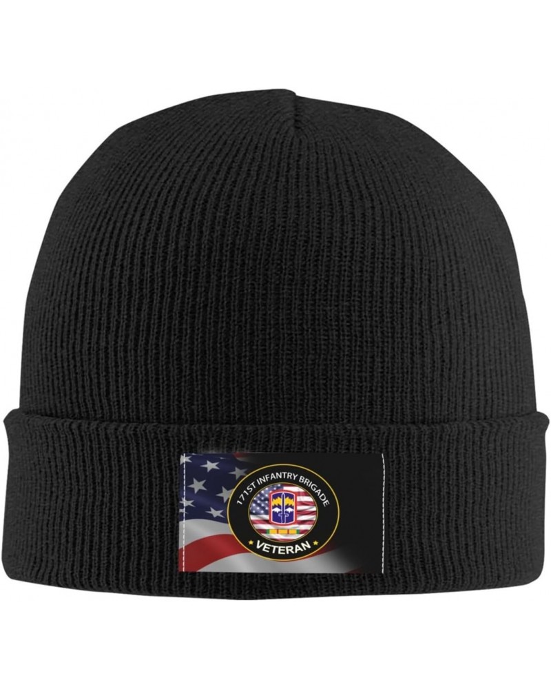 US Army 171st Infantry Brigade Vietnam Service Combat Veteran Unisex Four Seasons Knitted Hat Winter Warm Hats Hats for Men W...