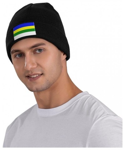 Bandera Del Barrio Llanos Costa, Cabo Rojo Beanie Hat for Men Women Soft Cozy Skull Cap Winter Warm Knit Hats Black $12.74 Sk...