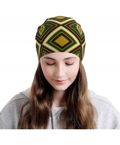 Anchor Steering Wheel Chemo Hat Cancer Headwear Skull Hat Slouchy Beanie Knit Skull Cap for Women Men African Aztec Geometric...