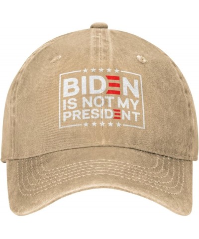 Hat Anti Biden is Not My President Biden Won Election Baseball Cap for Men Women Cowboy hat Trucker Hat Dad Cap Black Natural...