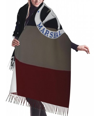 Us Marshals Service Embrace Elegance Fringed Scarf Comfort Luxury Warm 27in×77in $22.72 Scarves