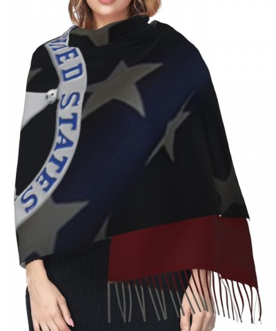 Us Marshals Service Embrace Elegance Fringed Scarf Comfort Luxury Warm 27in×77in $22.72 Scarves