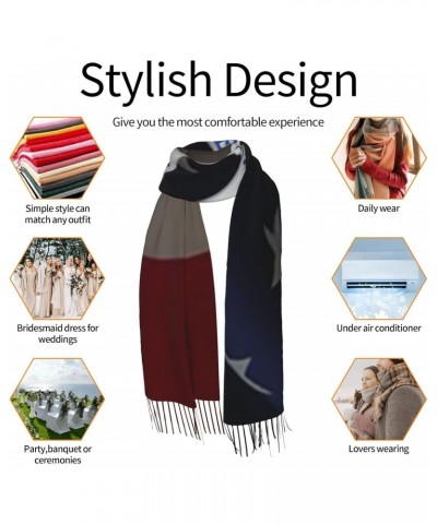 Us Marshals Service Embrace Elegance Fringed Scarf Comfort Luxury Warm 27in×77in $22.72 Scarves