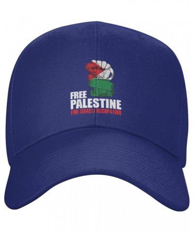 I Stand with Palestine Hat Free Palestine Hat End Israeli Occupation Hat Baseball Hat Fashion Baseball Cap Men Women Blue $10...