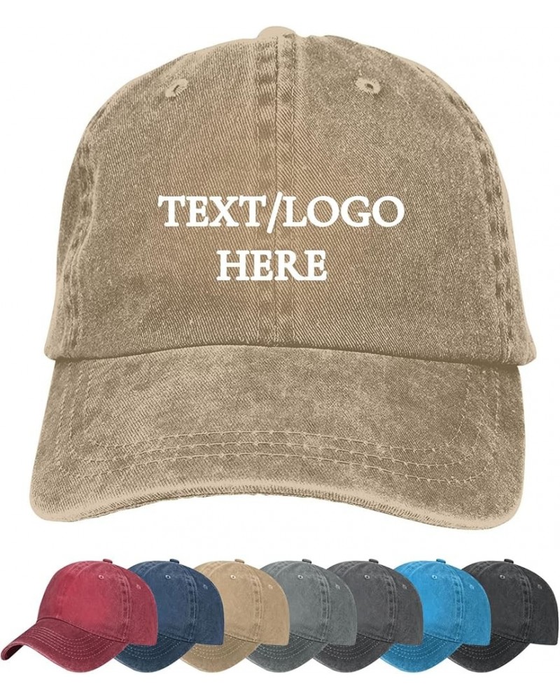 Custom Baseball Caps Personalized Cowboy Hat with Your Text Image for Women Men Fashion Styling Casquette Gifts Natural $9.16...