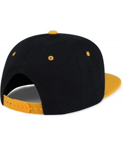 Ice Cream Cone Hip-Hop Snapback Hat Embroidered Baseball Cap Cute 24. Black/Yellow $11.99 Baseball Caps