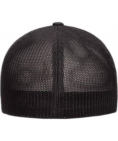 Plymouth Prowler Exotic Car Classic Outline Design Flexfit 6511 Trucker Mesh Fitted Cap Black $20.69 Baseball Caps