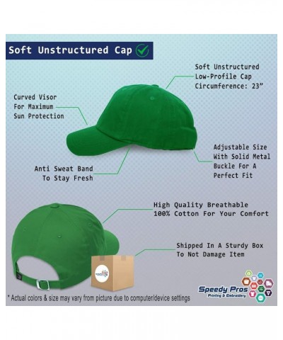 Soft Baseball Cap Kentucky Bluegrass State Style B Cotton Dad Hats for Men & Women Kelly Green $15.11 Baseball Caps