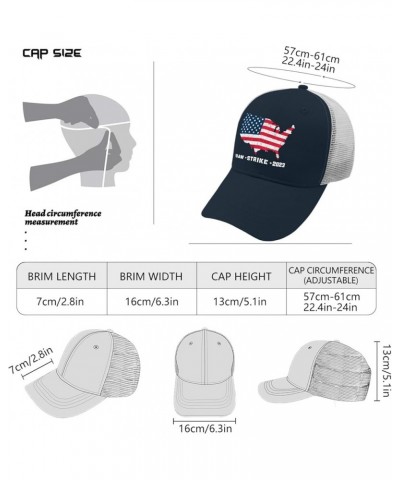 UAW Strike 2023 Sun hat Mens Cap Apricot Mens Golf hat Gifts for Grandpa Golf Cap Marine Blue $9.02 Sun Hats