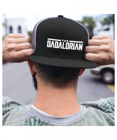 The Dadalorian Back Mesh Hat Casual Wear - Baseball Cap for Men Breathable Mesh Back Adjustable Snapback Strap Navy Front / W...