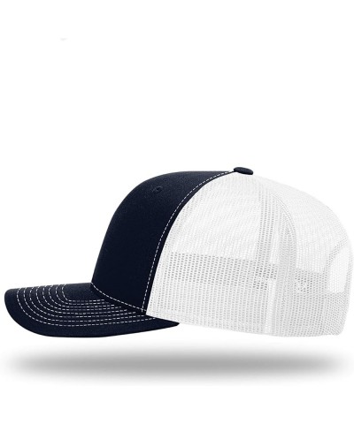 The Dadalorian Back Mesh Hat Casual Wear - Baseball Cap for Men Breathable Mesh Back Adjustable Snapback Strap Navy Front / W...