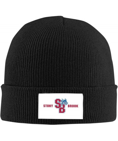 Stony Brook University Logo Classic Warm Winter Knit Cap Fleece Lined Beanie Hat Black $6.71 Skullies & Beanies