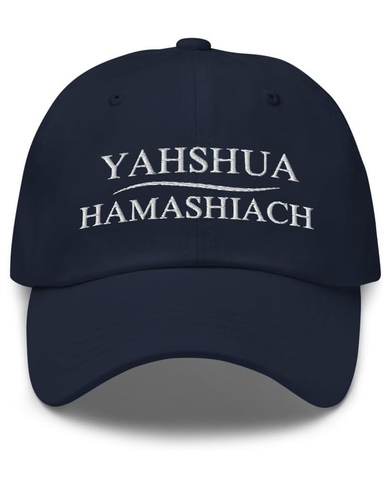 Yahshua Hamashiach Hat Navy $19.47 Baseball Caps