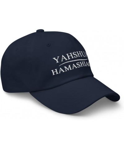 Yahshua Hamashiach Hat Navy $19.47 Baseball Caps