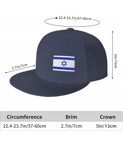 Men Women Baseball Hat Flag of Israel Vintage Dad Hat Adjustable Casquette Cap,Black Navy Blue $11.21 Baseball Caps