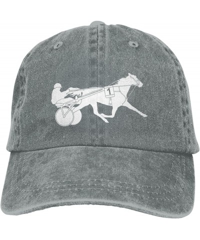 Horses Riding Hat Funny Distressed Denim Baseball Cap Vintage Trucker Hats Men Women Gray $10.98 Baseball Caps