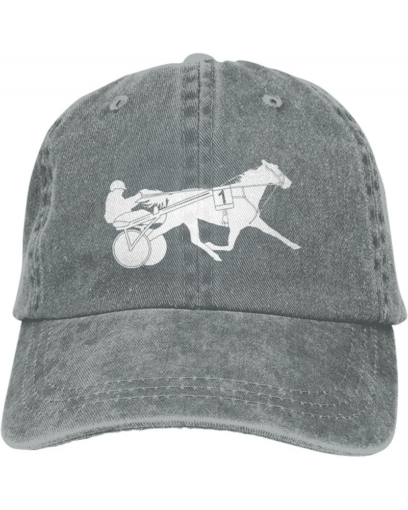 Horses Riding Hat Funny Distressed Denim Baseball Cap Vintage Trucker Hats Men Women Gray $10.98 Baseball Caps