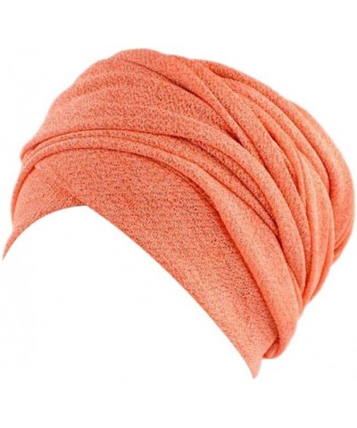 Muslim Hat Stretch Turban Women Head Scarf Cap Wrap Africa Baseball Caps Make Congress Again Hat Orange $10.97 Skullies & Bea...