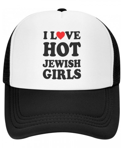 I Heart-Love Hot Jewish Girls-Hat Funny Trucker Hats Gag Funny Hats for Men Crazy Hats for Adults Vintage Baseball Caps $9.88...